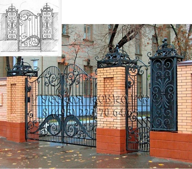 Кованые ворота