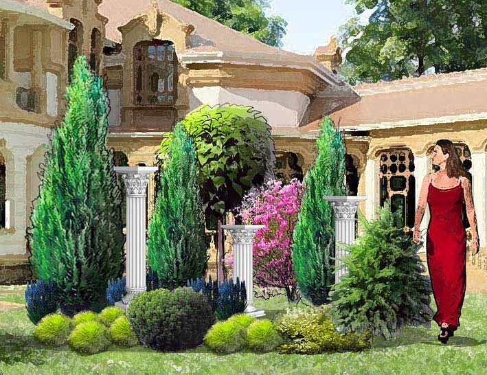 Разработка отдельных элементов ландшафта