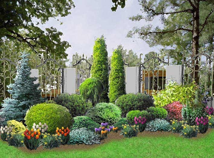 Разработка отдельных элементов ландшафта