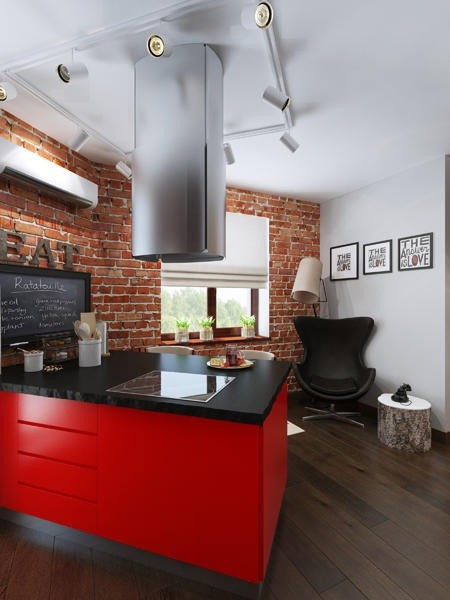 Обложка проекта: Однокомнатная квартира в стиле лофт