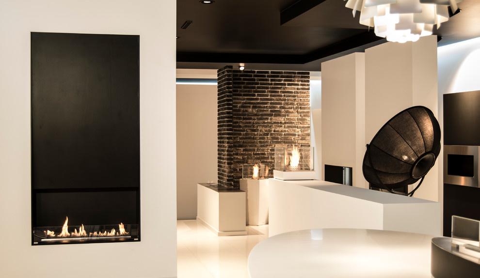 Гостиная с камином (биокамином) Decoflame (Manhattan)