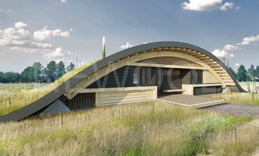 Деревянный дом "Hobbit Hall 130"