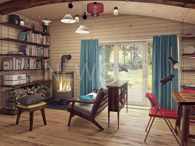 Деревянный дом "Hobbit Hall 130"