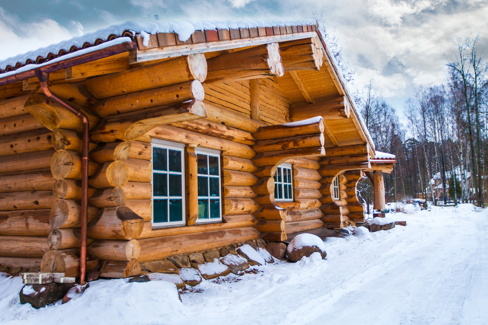 Элитный деревянный дом из красного канадского кедра "Москва"