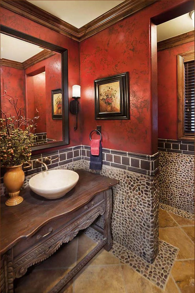 Использование Натуральной  Мозаики Галька на Сетке