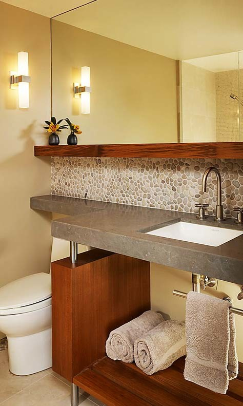 Использование Натуральной  Мозаики Галька на Сетке