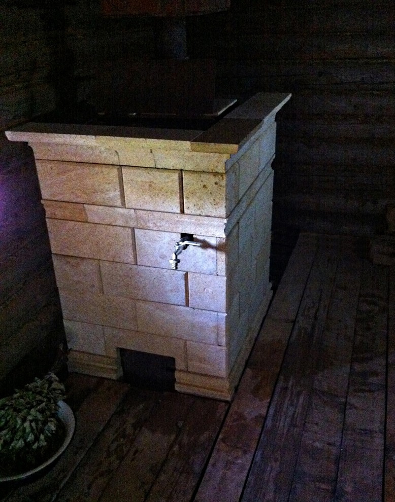 Облицовка банной печи