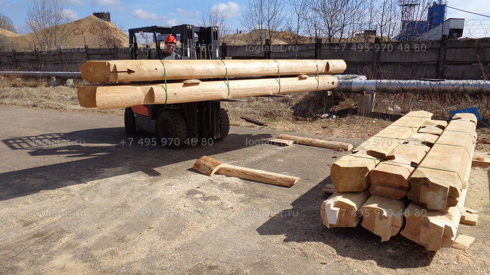 Строительство бани из лафета ангарской сосны. Норвежская рубка