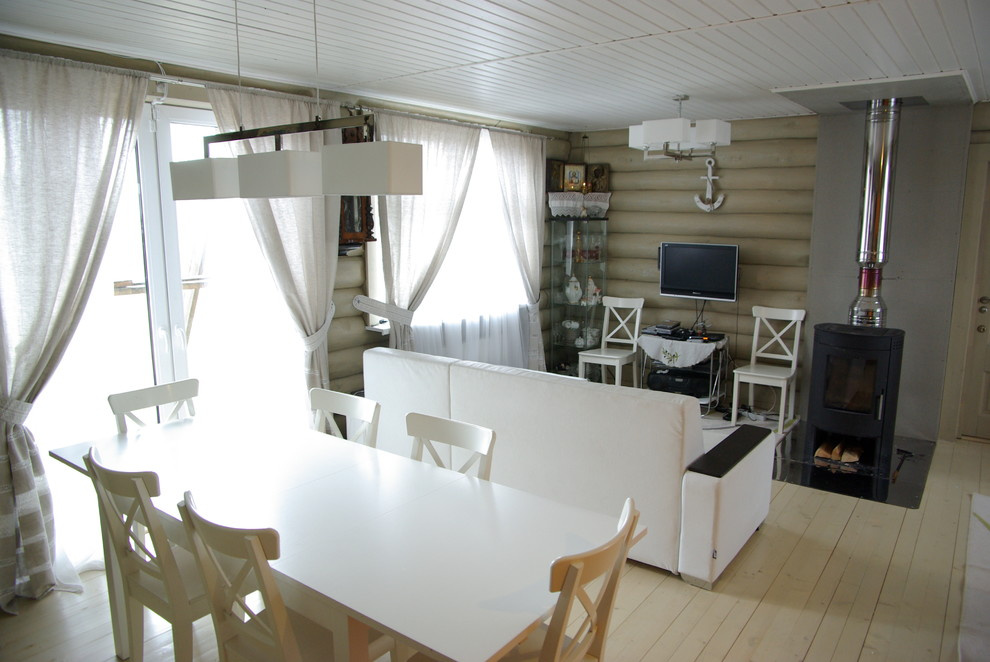 Интерьер в бревенчатом доме