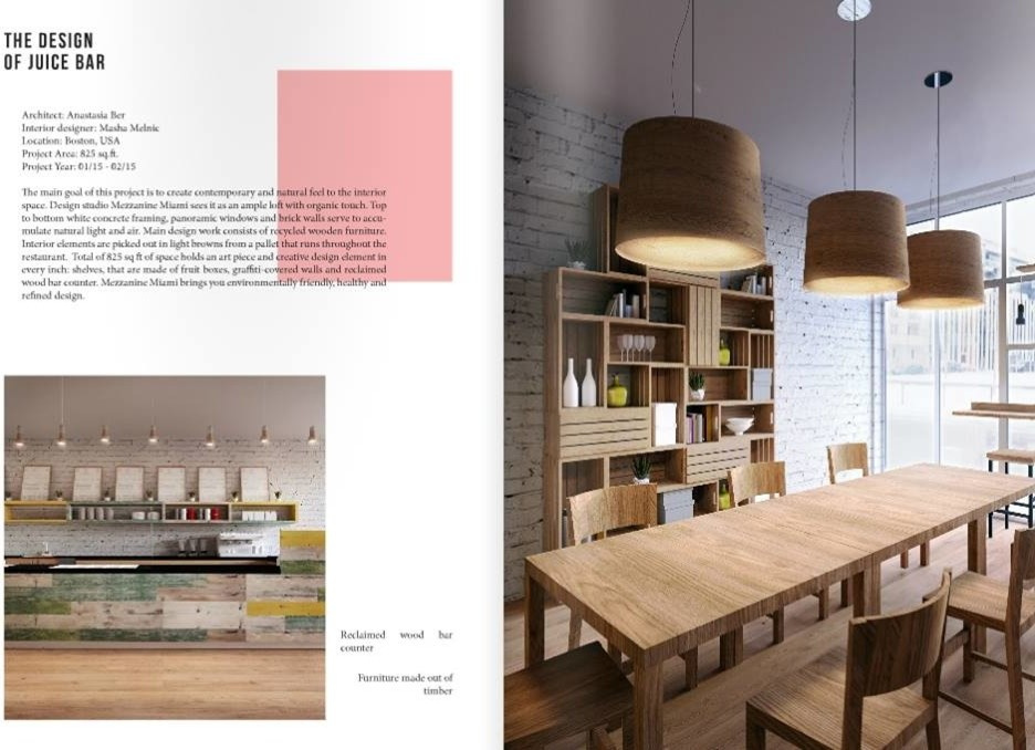 ДИЗАЙН ИНТЕРЬЕРА ДЖУСИ БАРА