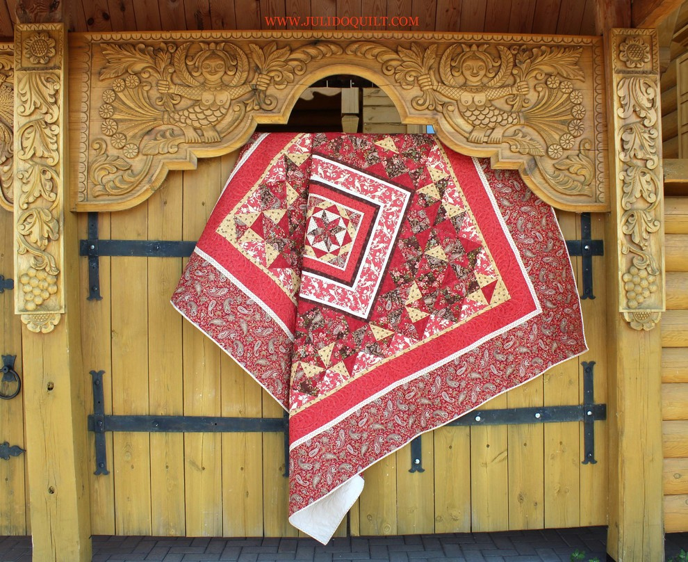 Лоскутное одеяло "Красная горка"