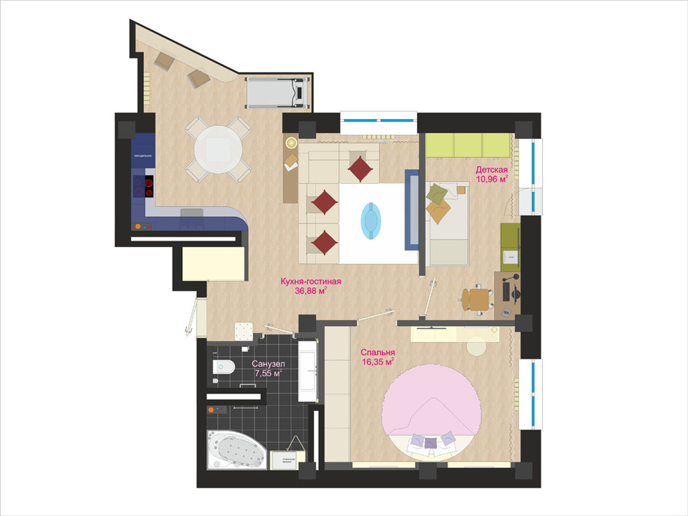 2-х комнатная квартира