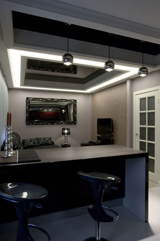 черно-белый интерьер