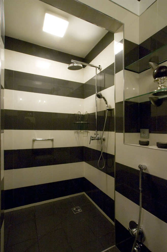 черно-белый интерьер