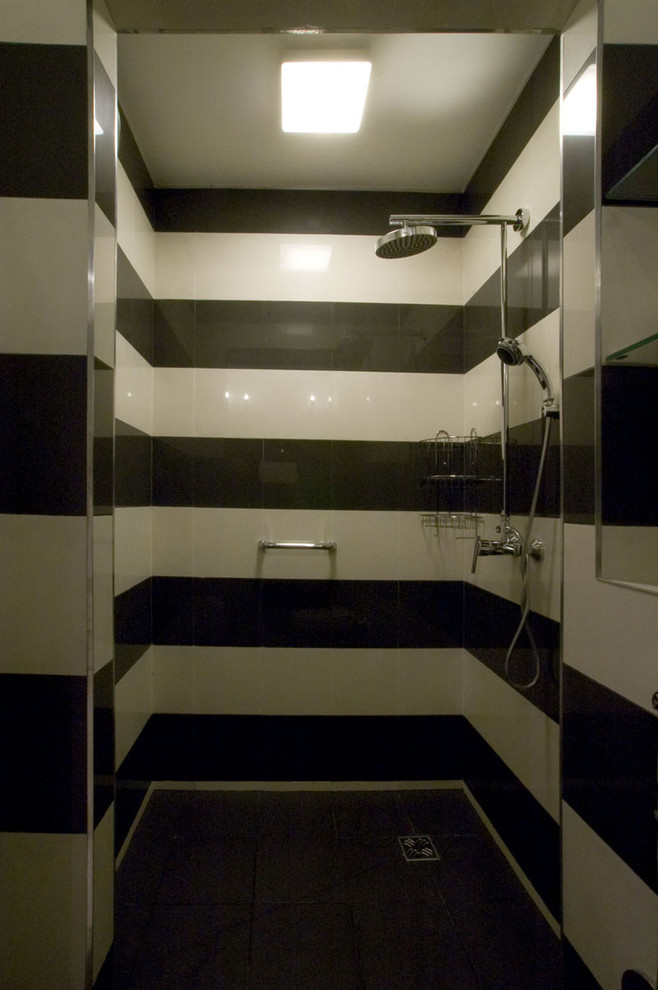 черно-белый интерьер