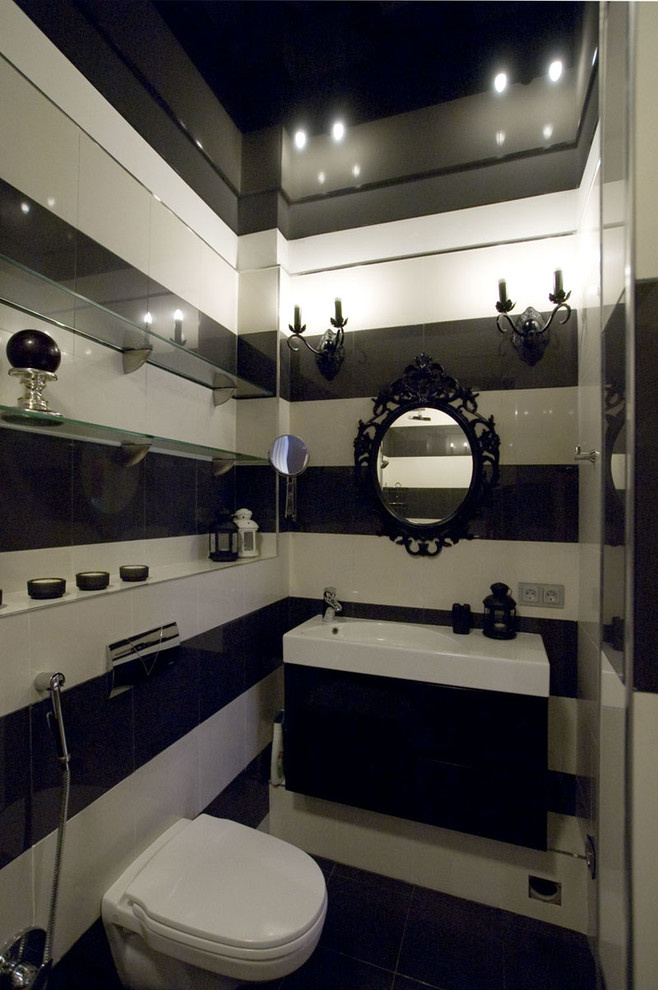 черно-белый интерьер