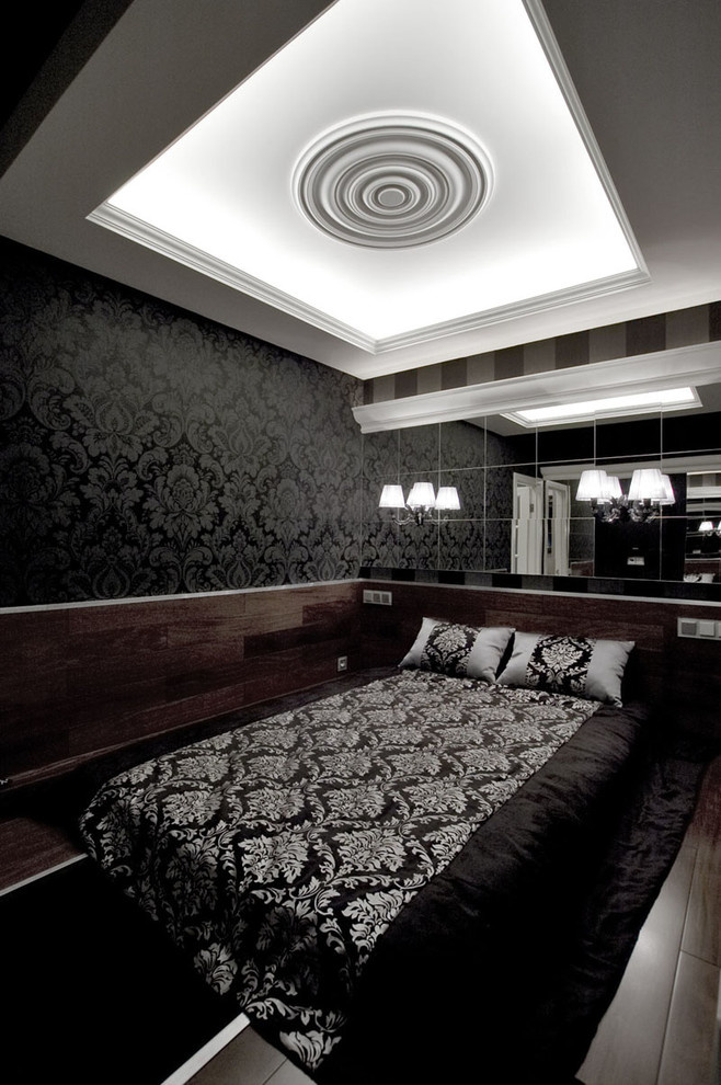 черно-белый интерьер