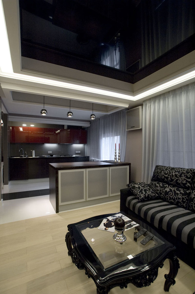 черно-белый интерьер