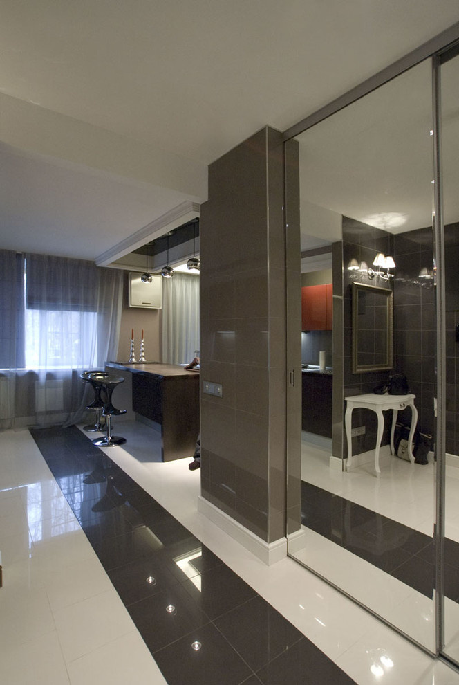 черно-белый интерьер