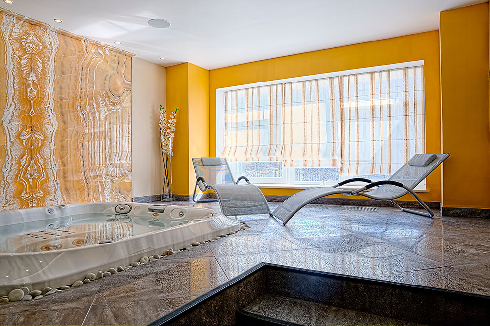 Интерьер коттеджа в стиле Фьюжн в Подмосковье