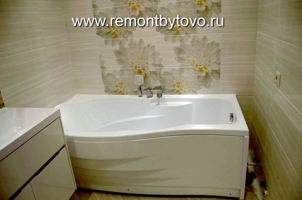 Ремонт квартиры в Бутово . Ремонт ванной комнаты