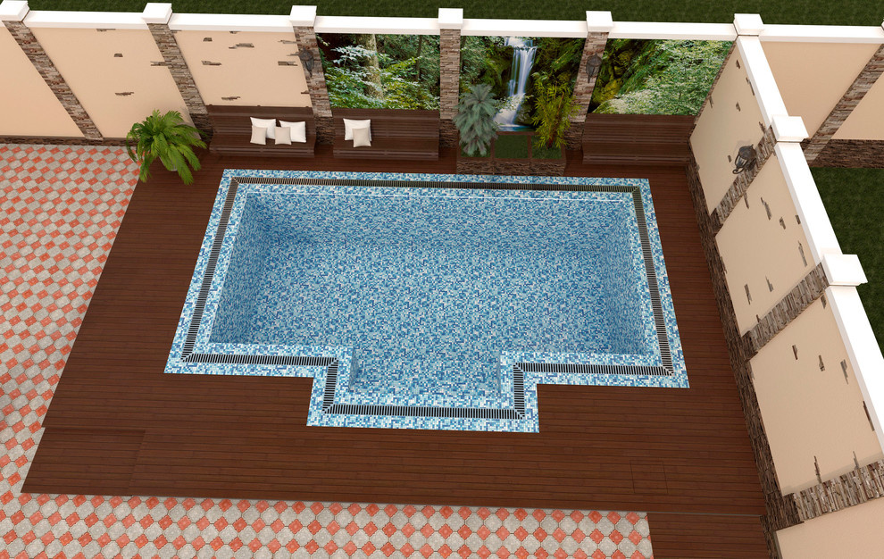 Терраса у бассейна