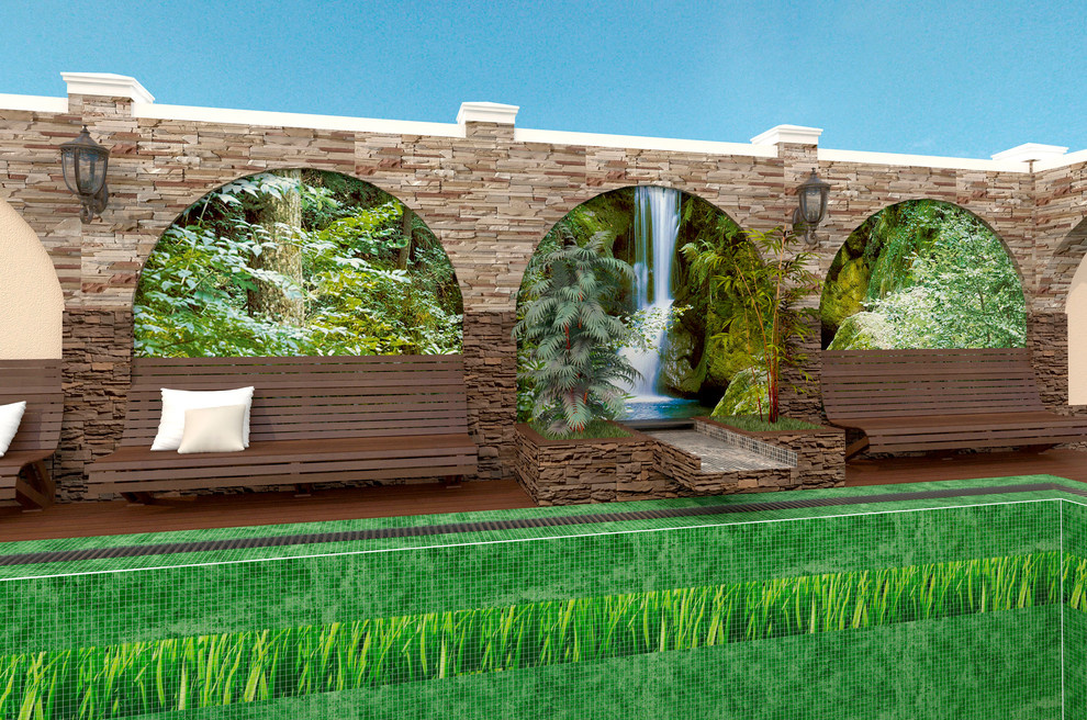 Терраса у бассейна