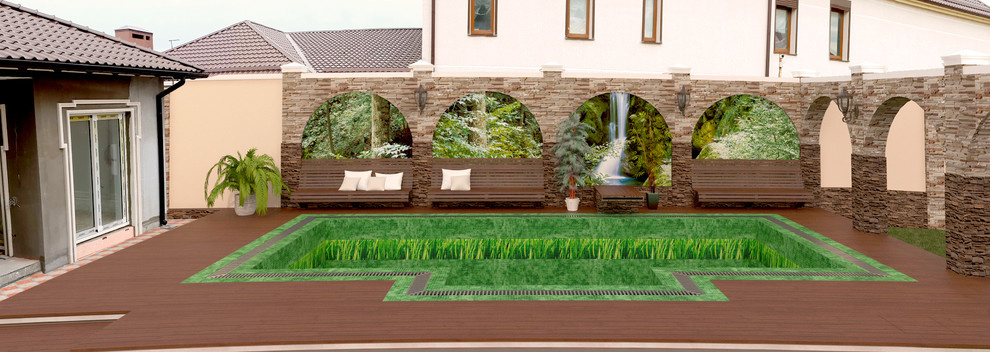 Терраса у бассейна