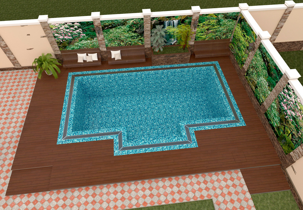 Обложка проекта: Терраса у бассейна