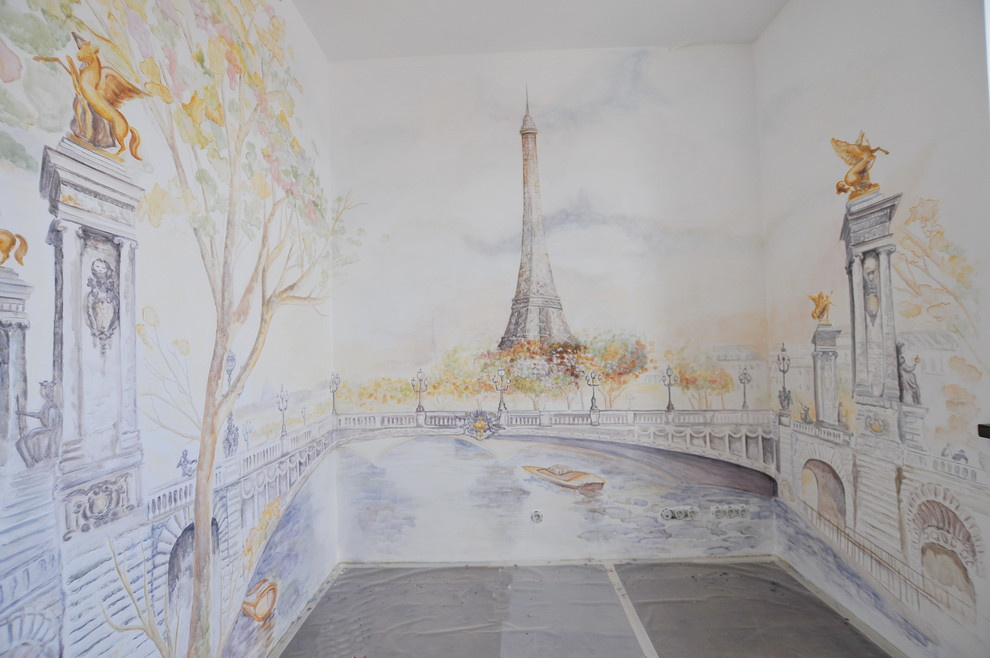 Роспись стен "Мост Александра III".