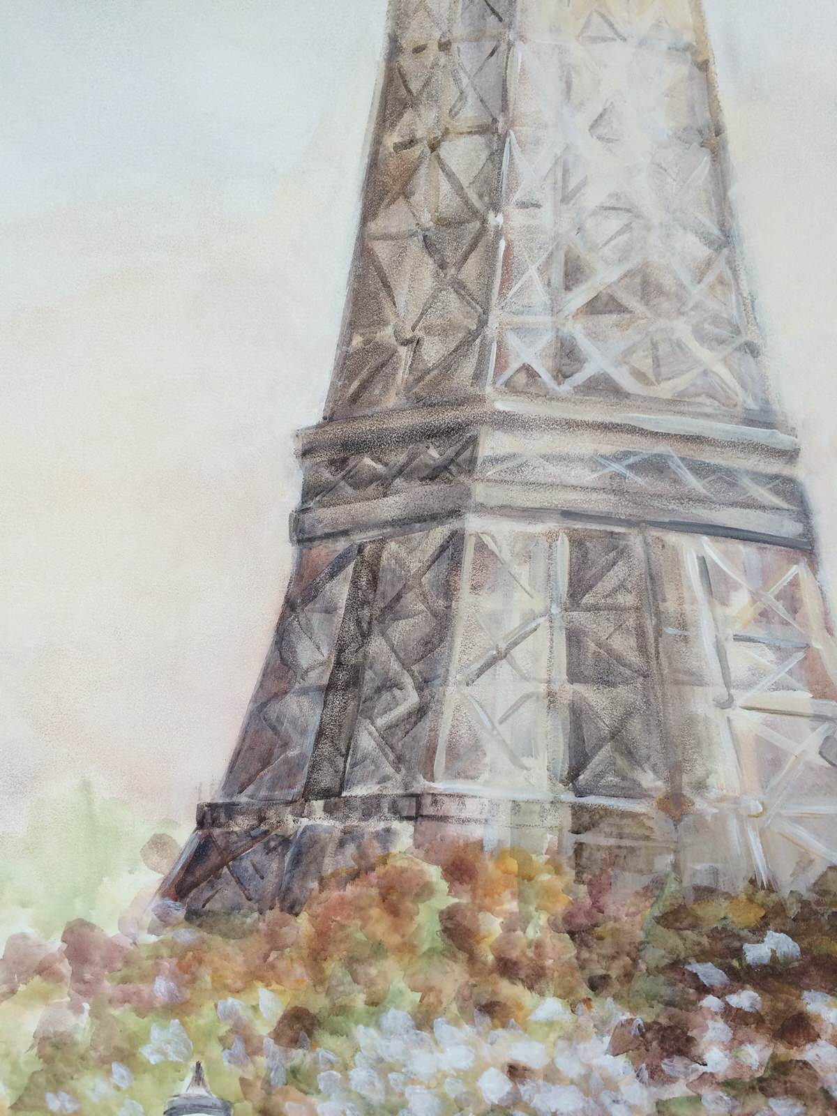 Роспись стен "Мост Александра III".