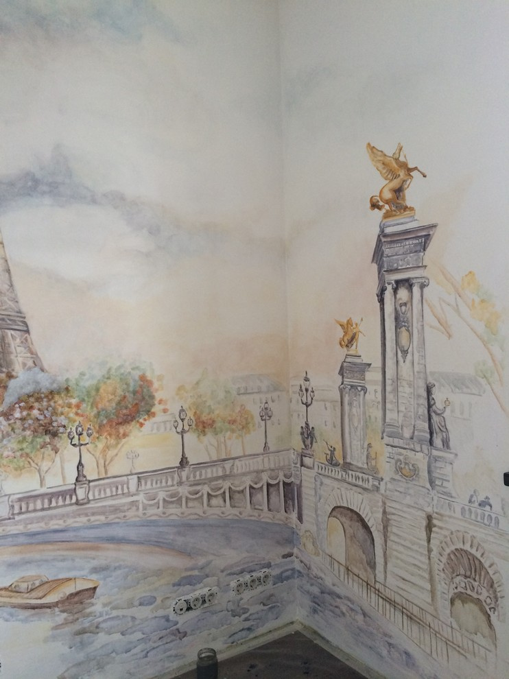 Роспись стен "Мост Александра III".