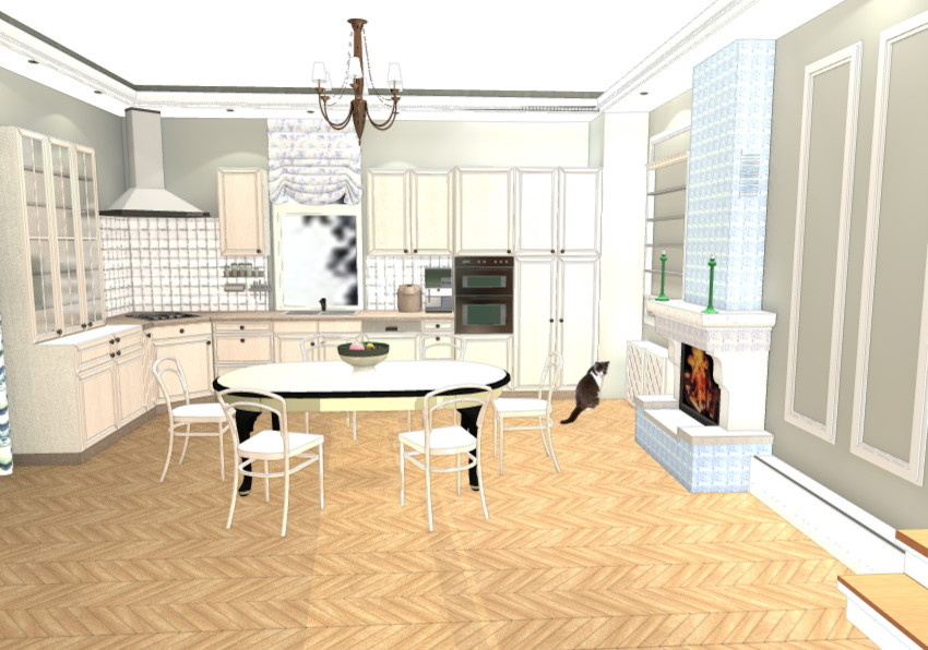 Загородный дом в стиле русской усадьбы