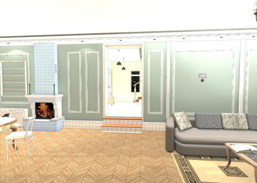 Загородный дом в стиле русской усадьбы