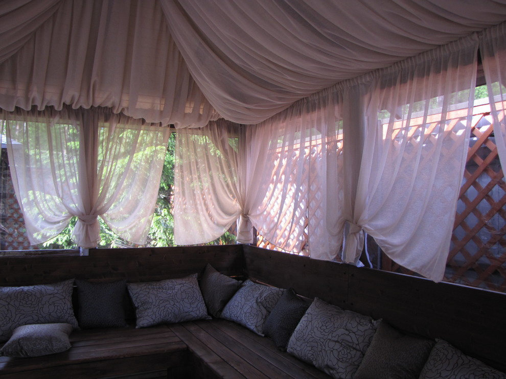 Текстильное оформление в экстерьере.