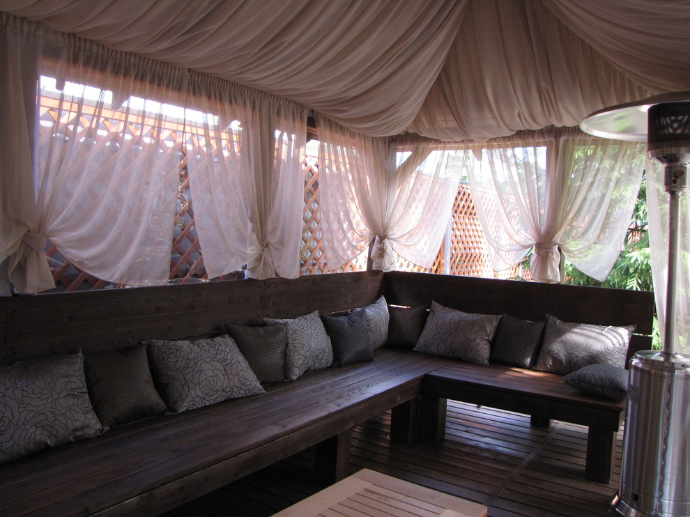 Текстильное оформление в экстерьере.