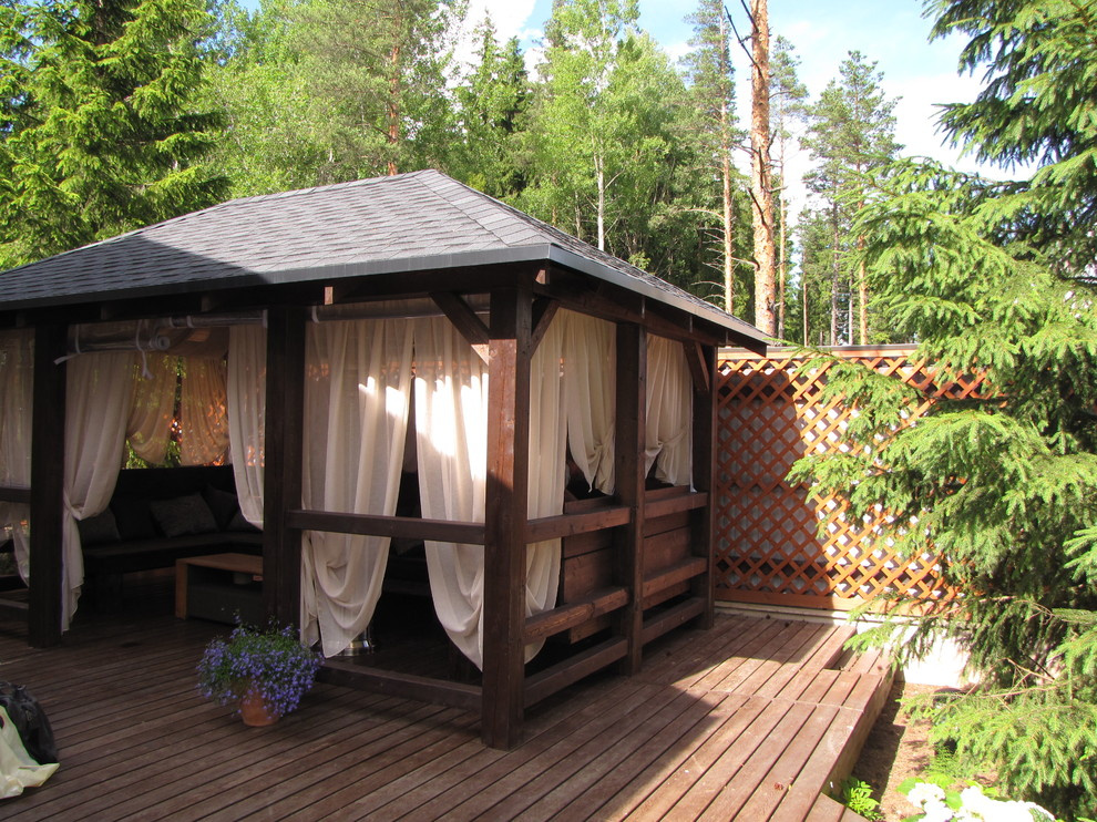 Текстильное оформление в экстерьере.