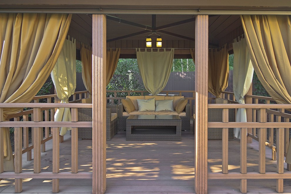 Уличные шторы в беседку