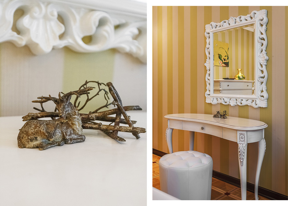 Квартира с архитектурной темой в интерьере