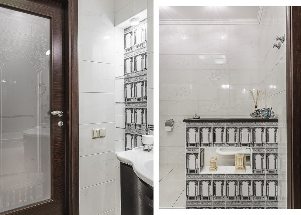 Квартира с архитектурной темой в интерьере