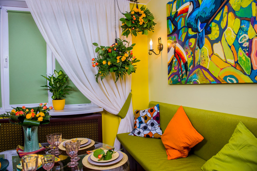 Яркая кухня в стиле Рио