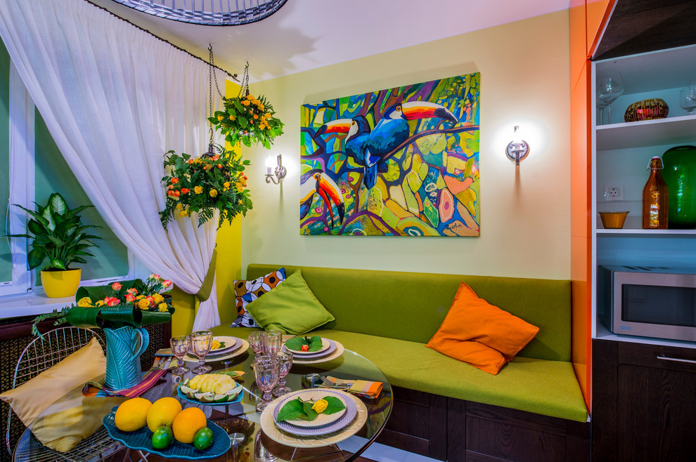 Яркая кухня в стиле Рио