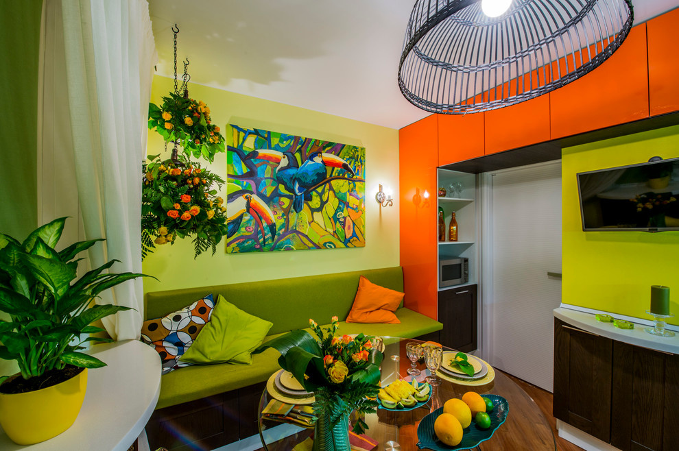 Яркая кухня в стиле Рио