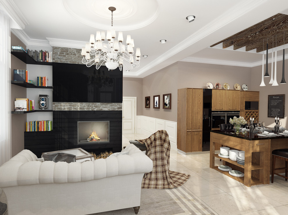 Сочетание современного стиля и арт-деко