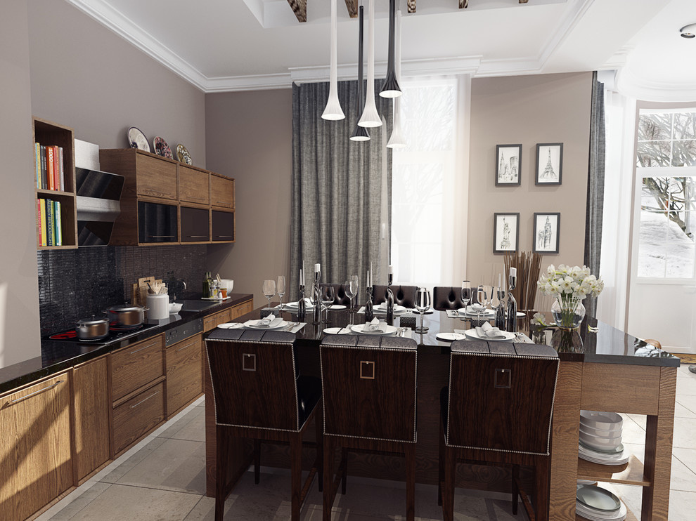 Сочетание современного стиля и арт-деко