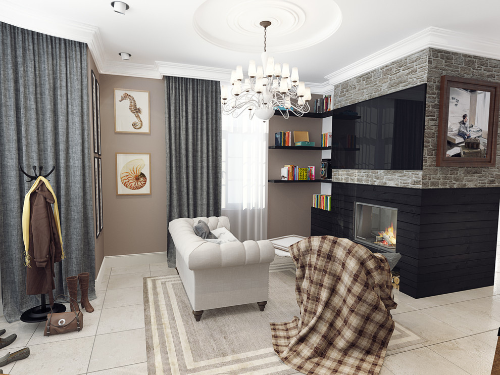 Сочетание современного стиля и арт-деко