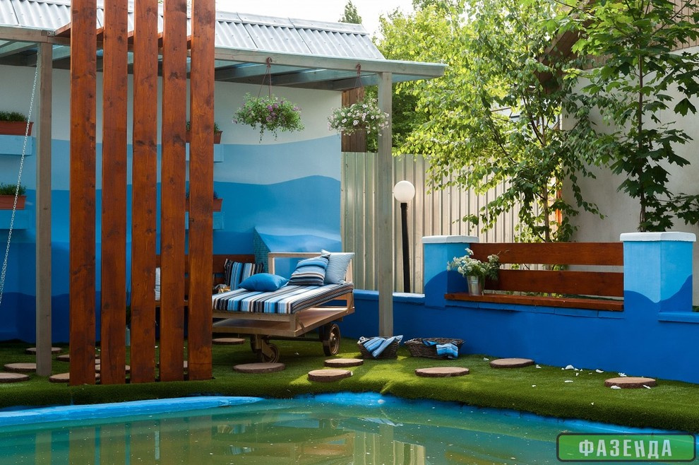 Зона отдыха у бассейна. Телепроект.