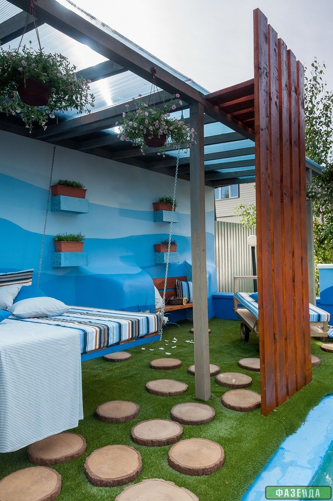 Зона отдыха у бассейна. Телепроект.