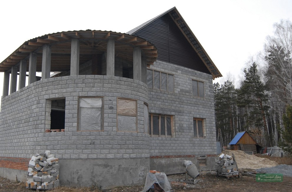 Дома построенные из теплоэффективных блоков