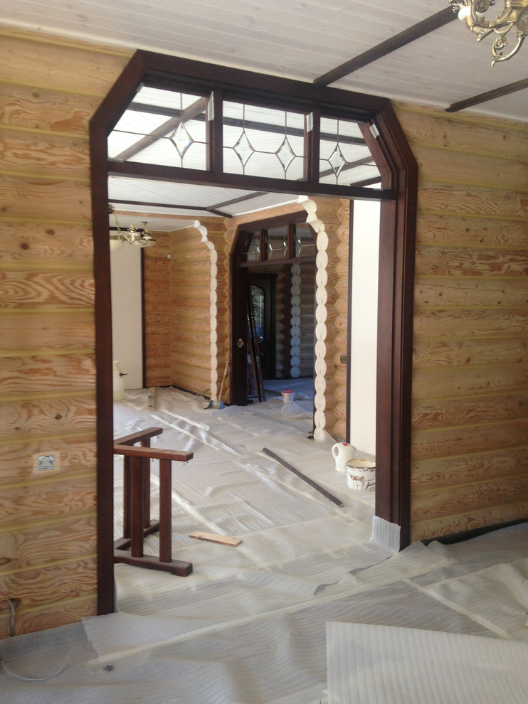Обустройство бревенчатого дома